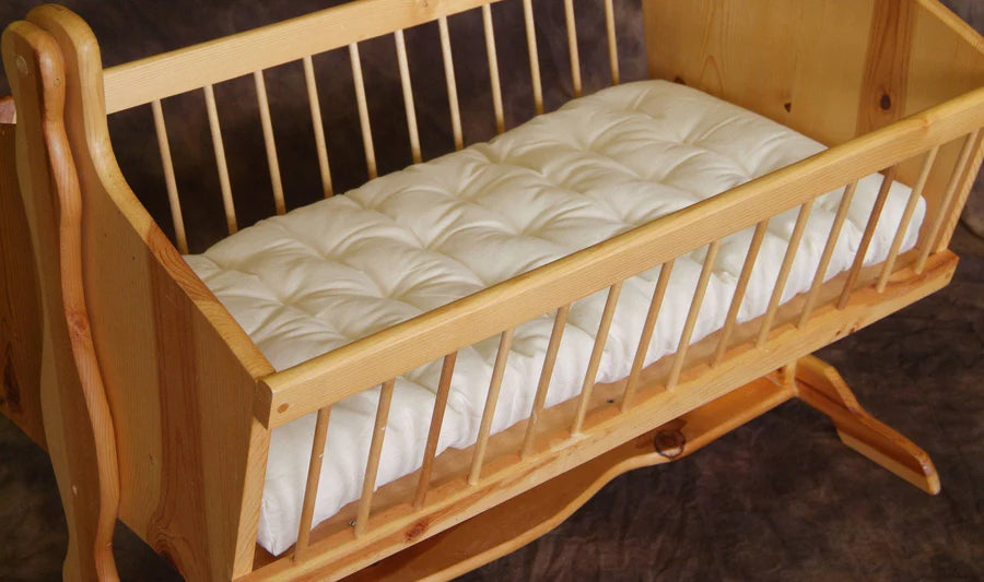 Eco Wool & Organic Cotton Bassinet Mattress - Holy Lamb Organics