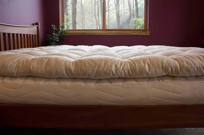 Certified Organic Wool Quilted Mattress Topper - Holy Lamb Organics